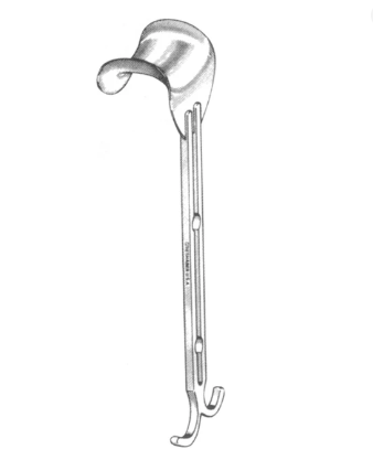 Balfour Standard Center Blade, For Balfour Retractor Systems W/ Fixed Side Blades, 2 1/2" Wide X 1 1/2" Deep